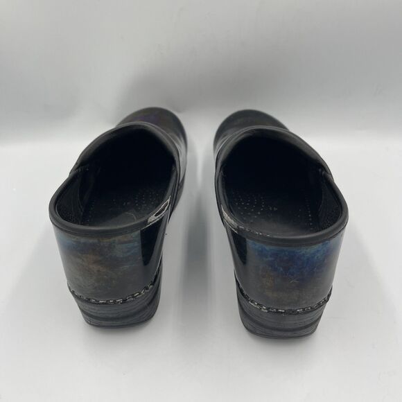 Dansko  Metallic on Black Patent Women's Clog size 41/10.5 US - Picture 5 of 8